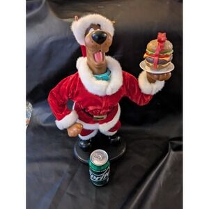 Jingle Bell Rockin Scooby Doo Santa Claus Holding Hamburger Holiday Decoration